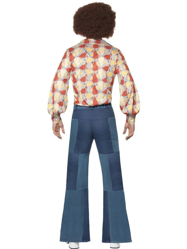 Pantalón Bombacho Vaquero Años 70 Faldas y Pantalones Smiffys